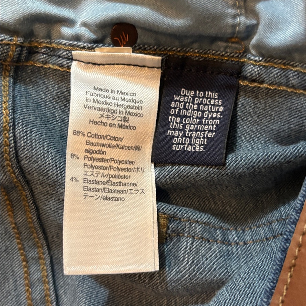 Madewell Indigo Denim Pants high rise skinny - Picture 6 of 7